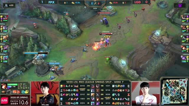 2020LPL春季赛W7D4 LGD vs FPX 第2场免费观看