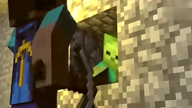 《我的世界》动画，挖钻石遇到僵尸，这个僵尸有点强免费观看