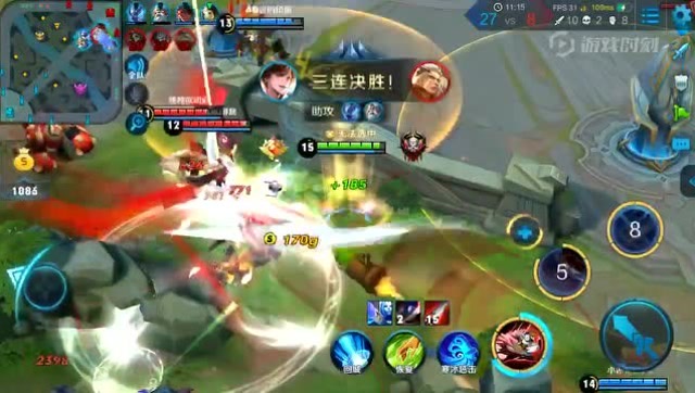 王者荣耀：打野李白发育了八分钟，看见人就是一套连招！免费观看