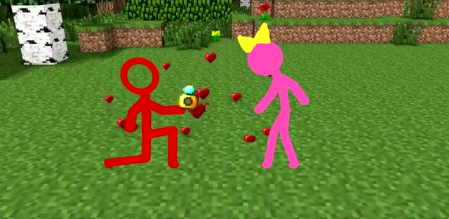 我的世界：火柴人VS史蒂夫，哪种告白方式更受女孩子喜欢？免费观看