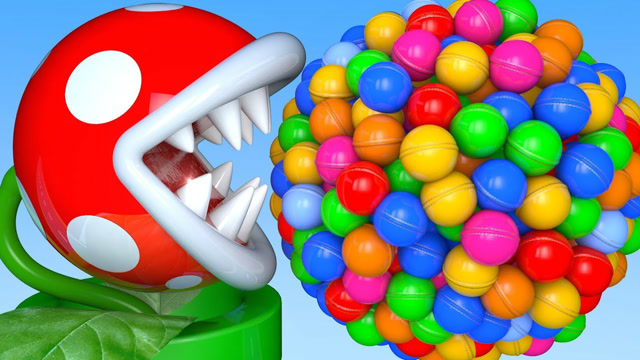 吃豆大作战：植物吃豆人VS彩虹球 精彩动画免费观看