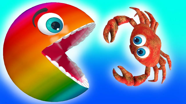 吃豆大作战：吃豆人VS螃蟹 3D精彩动画免费观看