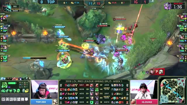 赛事速看IGvsTOP:IG无解团战,2:0击败TOP免费观看