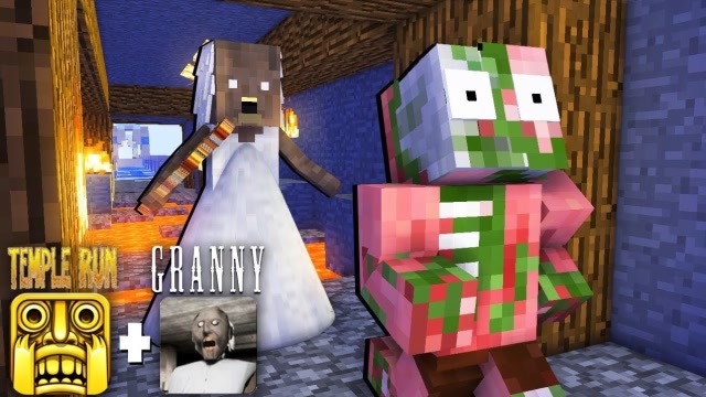 我的世界动画：神庙逃亡vs奶奶游戏-怪物学院免费观看