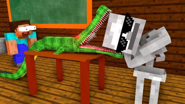 MC动画怪物学院《勇敢者挑战》，僵尸猪表演花样“作死”！免费观看