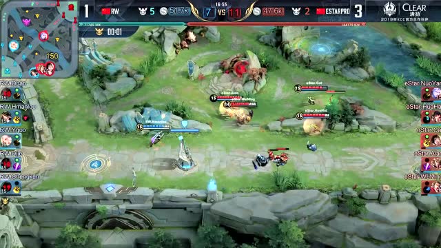 KCC王者荣耀世界冠军杯总决赛RW vs eStarPro5免费观看