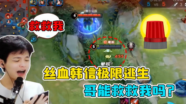 王者荣耀小浪浪：丝血韩信极限逃生，哥能救救我吗？免费观看