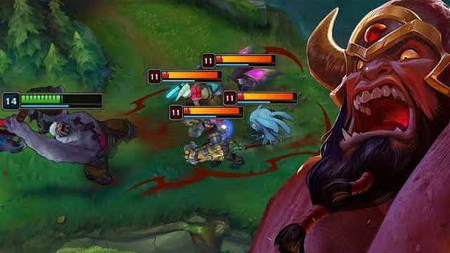 LOL 说出来你们可能不信，我们五个被一个坦克英雄操作没了！免费观看