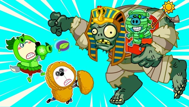 植物大战僵尸：僵尸被踹倒免费观看