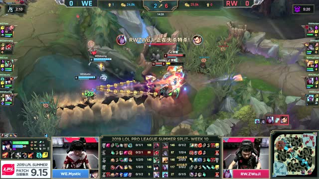 LPL夏季赛比赛视频W10D4 WEvs RW 第1场免费观看