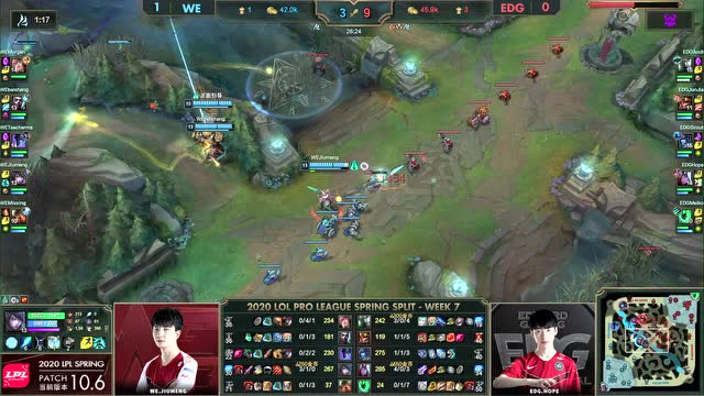 2020LPL春季赛W7D7 WE vs EDG第2场免费观看