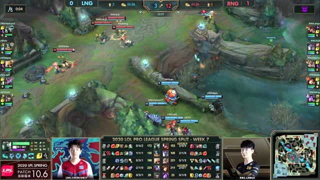 2020LPL春季赛W7D1 LNG vs RNG 第2场免费观看