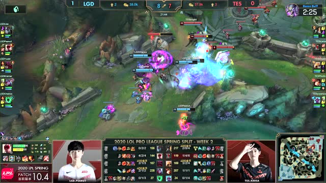 2020LPL春季赛第2周第7日 TES vs LGD 第2场免费观看