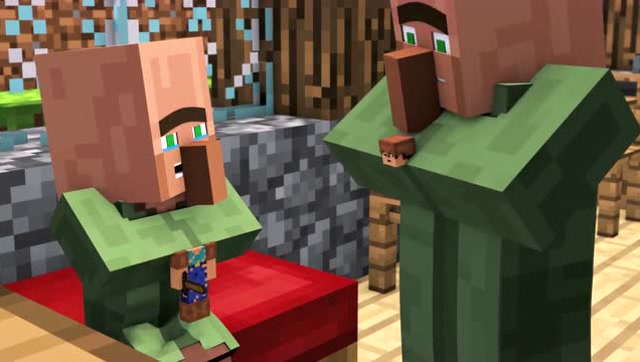 我的世界：村民爸爸弄坏了儿子的玩具，这下该怎么办？免费观看