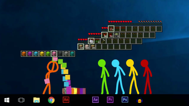 我的世界动画：win10版 火柴人5兄弟合力建造挖土机免费观看