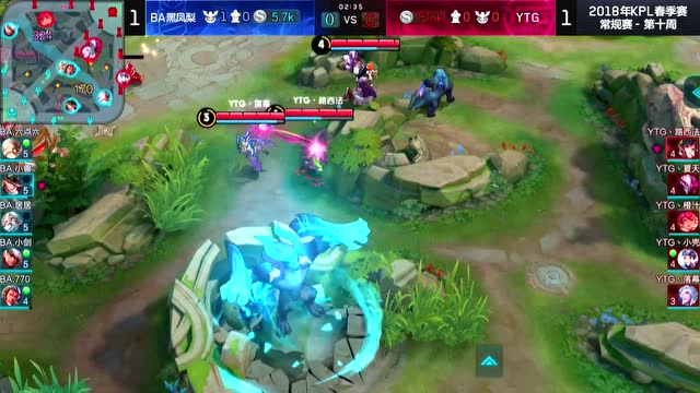 2018KPL春季赛_W10D4 BA黑凤梨 vs YTG_3免费观看