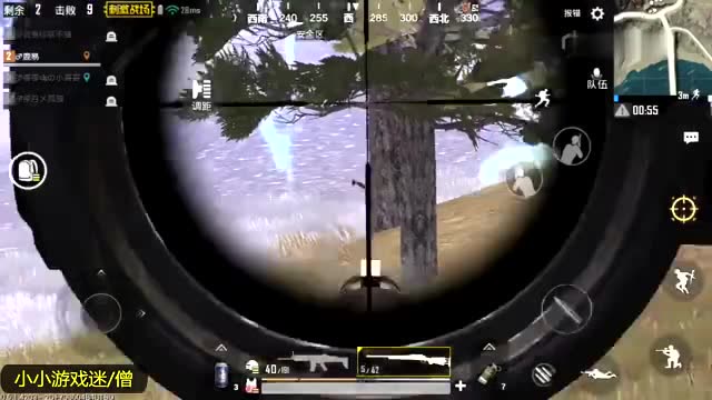 刺激战场:以前是瞄人缝, 现在是瞄树缝!免费观看