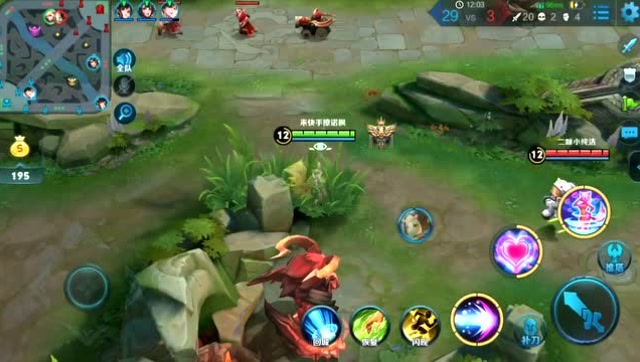 王者荣耀：当在草丛蹲人的妲己，看到来偷红爸爸的鲁班是有多高兴！免费观看