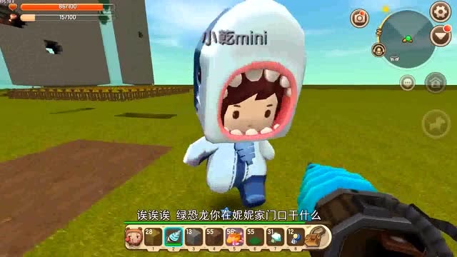 迷你世界：小乾做陷进帮妮妮抓野人免费观看