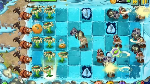 植物大战僵尸国际版：回旋镖射手挑战冰河世界的僵尸！免费观看