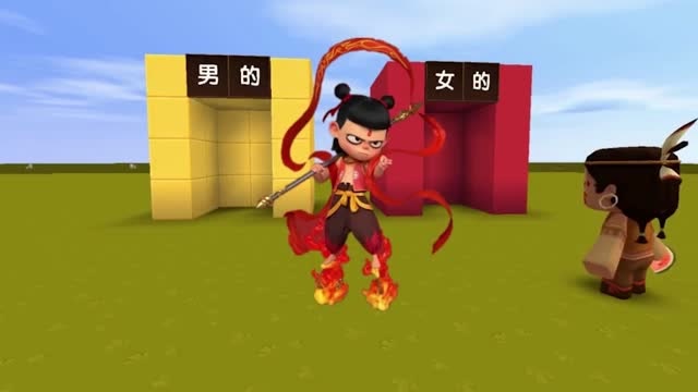 迷你世界：千古谜题：哪吒是男孩女孩？表弟看过后自信的说是男孩免费观看