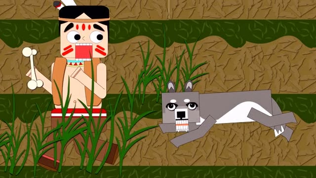 迷你世界动画第08集：用骨头驯狼反被咬，去森林打怪引来一群怪物免费观看