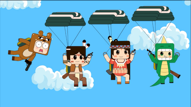 迷你世界吃鸡动画第4集：熊孩子把降落伞丢了免费观看