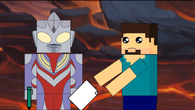 我的世界格斗动画第41集：迪迦登场，史蒂夫要奥特曼签名免费观看