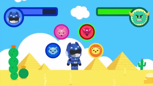 怪兽拿着大炮轰弗特 弗特会用什么武器反击呢？迷你特工队游戏免费观看