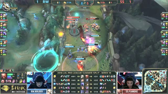 LPL夏季赛比赛视频W10D1 SS vs RW 第3场免费观看