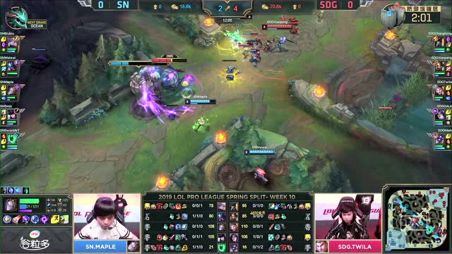 LPL春季赛比赛视频W10D6 SN vs SDG 第1场免费观看