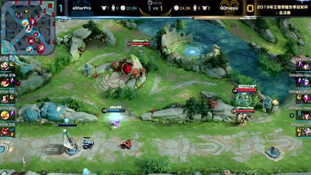 2019王者荣耀冬季冠军杯总决赛 eStarPro VS QGhappy 第2场免费观看