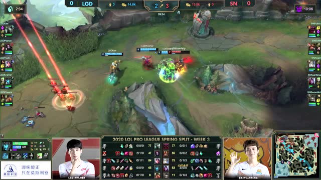 2020LPL春季赛第3周第7日 LGD vs SN 第1场免费观看