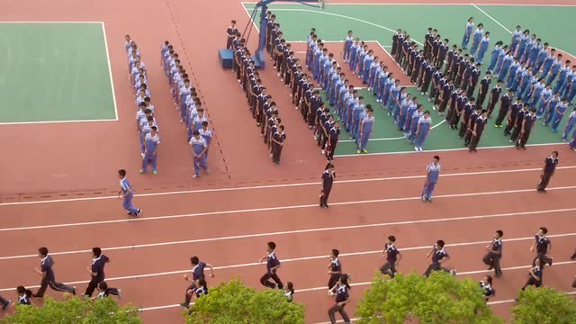 平沙二中大课间-退场