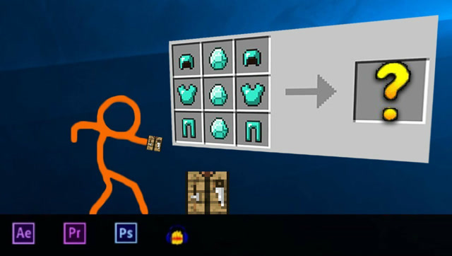我的世界：win7版 新手火柴人第一次体验游戏免费观看