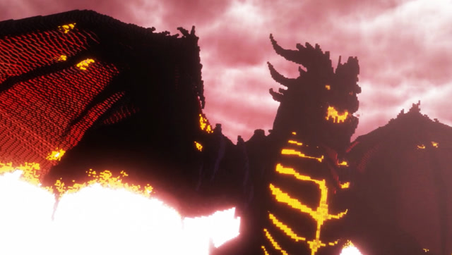 Minecraft玩家实力打造霸气地狱炎龙全过程免费观看