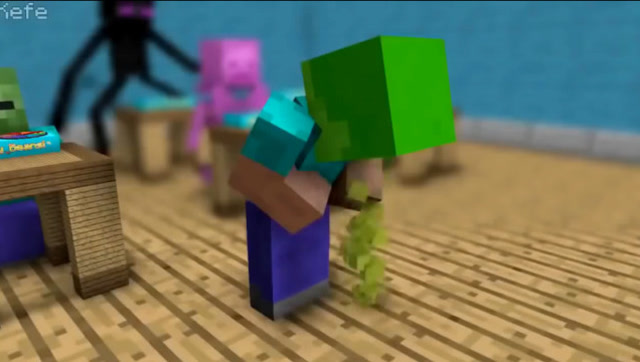 我的世界 怪物们玩大富翁吃糖果，史蒂夫吃吐免费观看