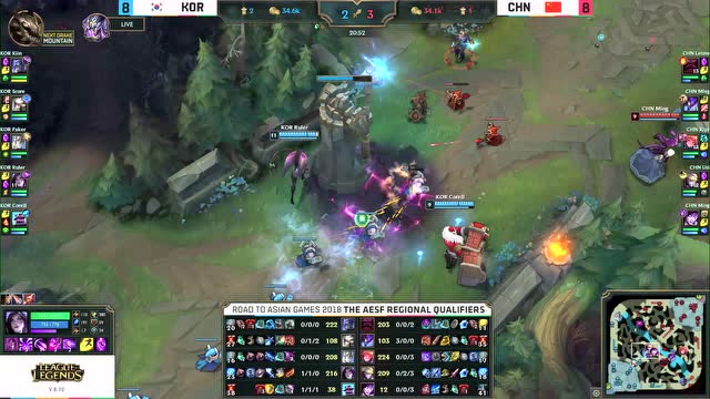 2018亚运会英雄联盟预选赛 韩国vs中国D3免费观看