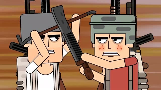 痴鸡小队：红白阵营老大上演巅峰PK，呆鸡捡漏击杀白方首领大出风头免费观看