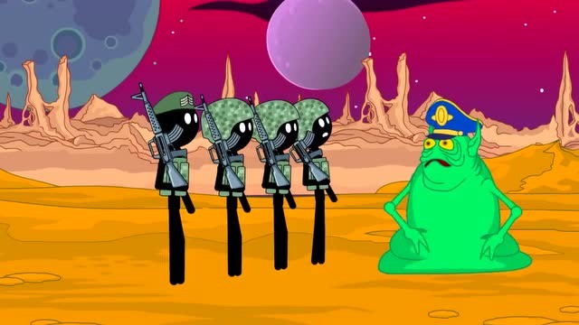 火柴人大作战：火柴人变小僵会如何 搞笑动画短片免费观看