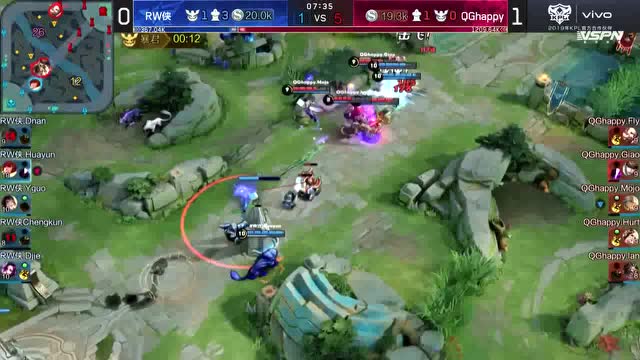 KPL春季赛击杀集锦 W7D4 QGhappy vs RW侠免费观看