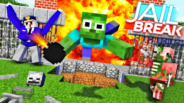 MC动画怪物学院《越狱》，挂王凋零骷髅开挂越狱霸气如斯！免费观看