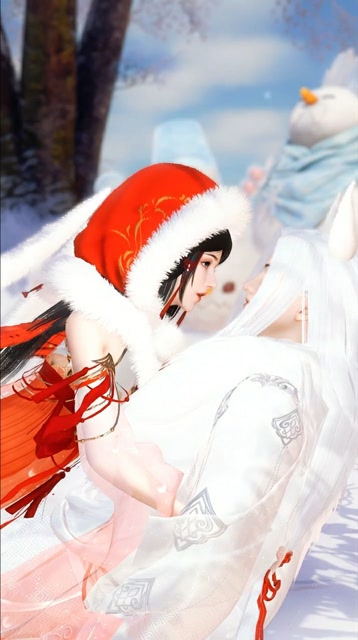 现实中还跟夏天一样，只好在游戏搭个雪景拍视频过过瘾啦免费观看