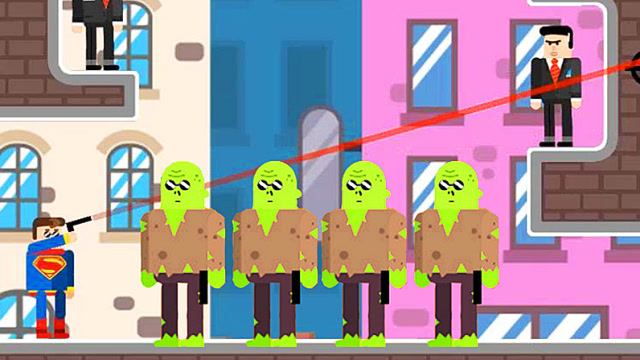 子弹先生益智游戏 狙击战场 小牛仔，站成一排排免费观看