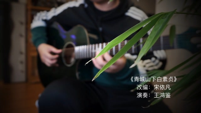 中国风 吉他指弹《青城山下白素贞》~！