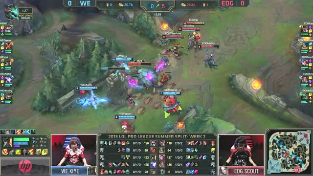 LPL夏季赛比赛视频W2D6 EDG vs WE 第1场免费观看