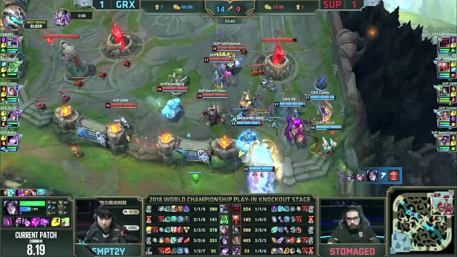 S8入围赛淘汰赛比赛视频 GRX vs SUP 第3场免费观看