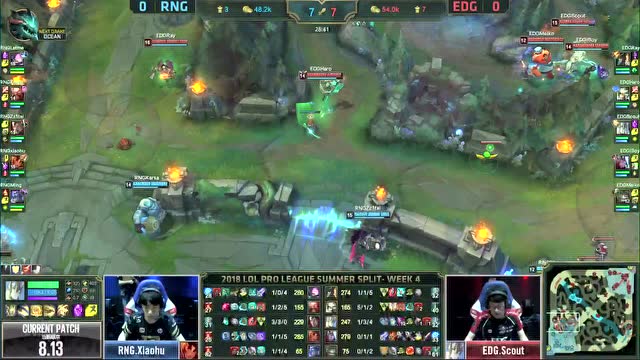 LPL夏季赛比赛视频W4D3 RNG vs EDG 第1场免费观看