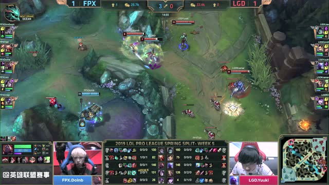 LPL春季赛比赛视频W5D2 FPX vs LGD 第3场免费观看