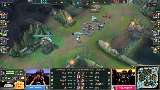 LPL夏季赛比赛视频W10D6 EDG vs TES 第2场免费观看
